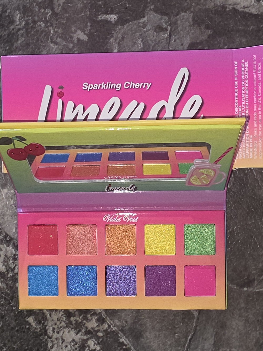 Violet Voss Sparkling Cherry Limeaid Mini Pressed Pigment Palette BNIB